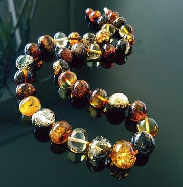Amber Halsketting - Vintage Echte Barnsteen - Baltisch