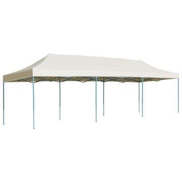 vidaXL Vouwtent pop-up 3x9 m crème, Verzenden, Nieuw