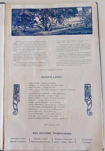 Album Touristique de Luxe - Côte dAzur et Corse - 1925