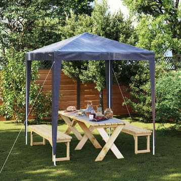 vidaXL Partytent 2x2 m blauw, Verzenden