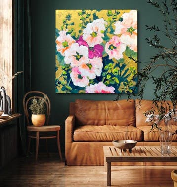Brooksby - Hollyhock on Gold XL