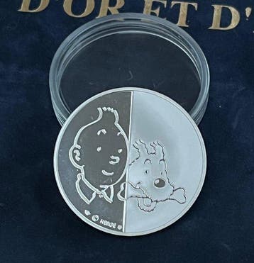 Tintin - Médaille en argent Monnaie de Paris - Tintin au, Nieuw