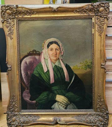 German school (XIX) - Portrait einer Dame - NO RESERVE