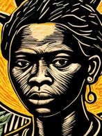 Alonso - Oba | Linogravure numérique XL