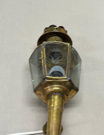 Lampe - Laiton, Verre