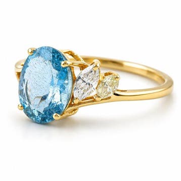Zonder minimumprijs - Ring - 14 karaat Geel goud - 1.69ct., Nieuw