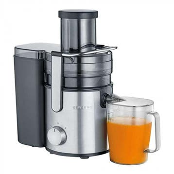 Sapcentrifuge groente en fruit zilver/zwart | 700W | Met, Verzenden, Nieuw in verpakking