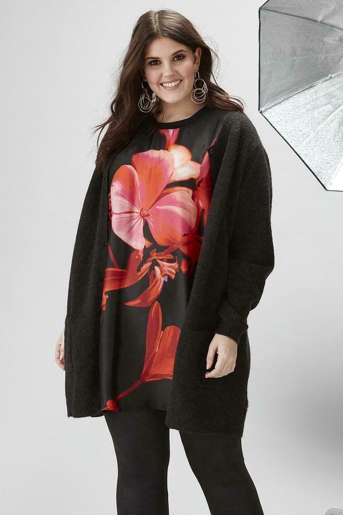 Tuniek Zhenzi SKOVBO bloem maat M=46-48, Kleding | Dames, Blouses en Tunieken, Verzenden