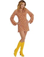 Jaren 70 disco retro jurk voor dames, Ophalen of Verzenden