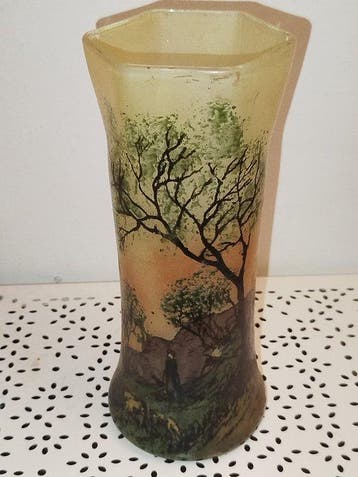 François Théodore Legras (1839-1916) - vase signé - bergère