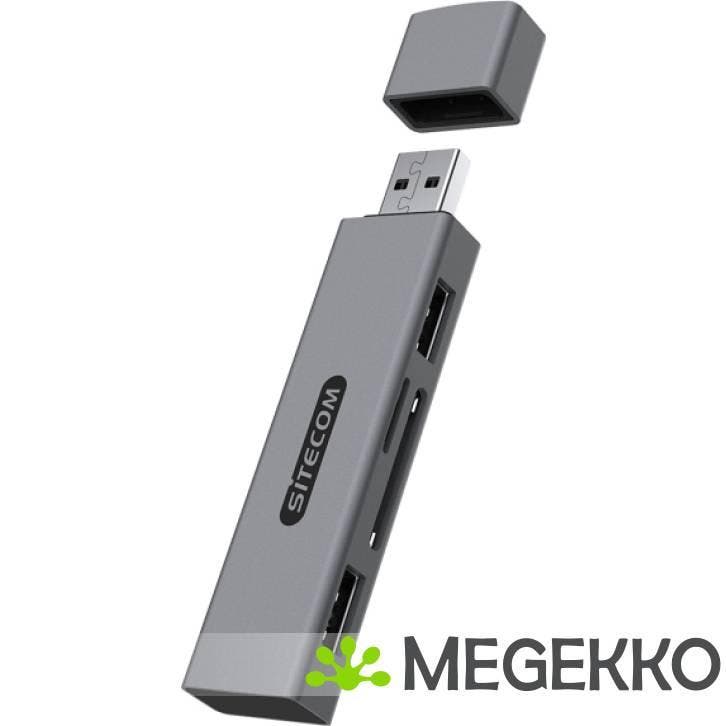 Sitecom USB Stick Card Reader with 2 USB ports, Informatique & Logiciels, Cartes réseau, Envoi
