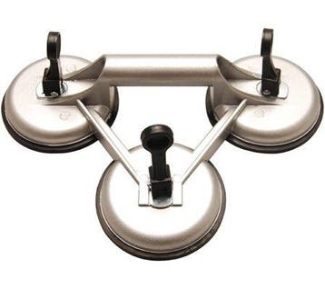 Bgs Technic Triple glaszuiger glasdrager 115 mm aluminium, Verzenden, Nieuw