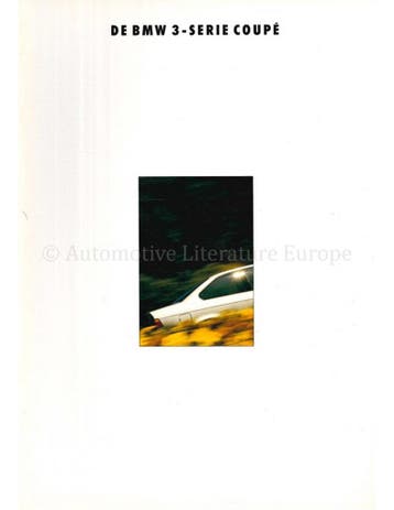 1992 BMW 3 SERIE COUPE BROCHURE NEDERLANDS