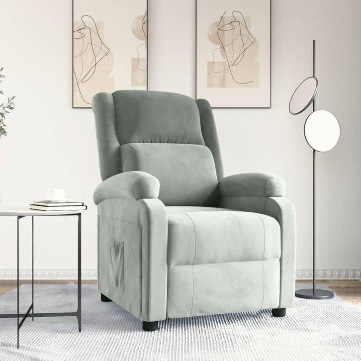Fluwelen Relaxzetel | Retour Deal, weg is weg (fauteuil), Huis en Inrichting, Fauteuils, 50 tot 75 cm, 75 tot 100 cm, Zo goed als nieuw