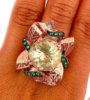 Sans prix de réserve - Bague - 9 carats Or rose, Argent