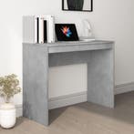 vidaXL Bureau 90x40x72 cm bewerkt hout betongrijs, Verzenden, Nieuw