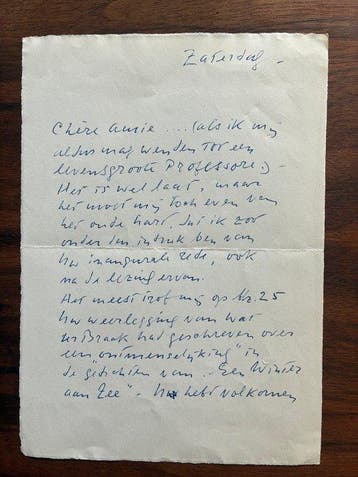 A. Roland Holst - Het Experiment [met originele brief en, Antiquités & Art