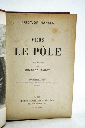 Fridtjof Nansen & Charles Rabot - Vers le Pôle - 1897