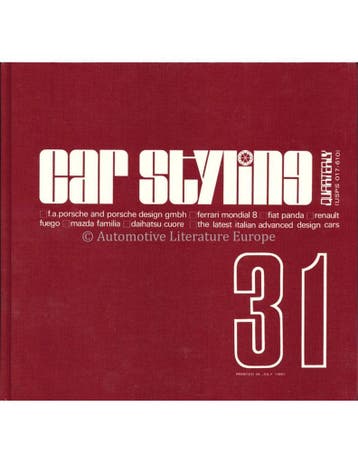 1980 CAR STYLING 31 - QUATERLY - HARDCOVER BOEK, Ophalen of Verzenden, Nieuw