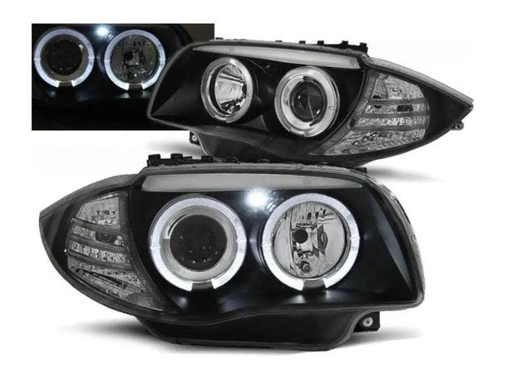 Angel Eyes koplamp units Black geschikt voor BMW 1 E87 – E81, Autos : Pièces & Accessoires, Éclairage, Envoi