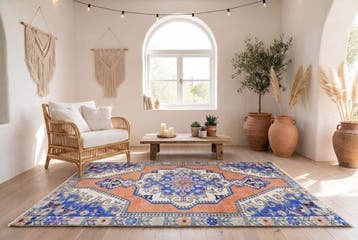 Vintage Usak - Vloerkleed - 215 cm - 135 cm - met, Huis en Inrichting, Nieuw