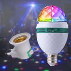LED E27 3W RGB draaiende roterende lamp disco licht, Verzenden, Nieuw