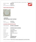 Bracelet - 18 carats Or jaune - 2.82ct. tw. Saphir -, Bijoux, Sacs & Beauté