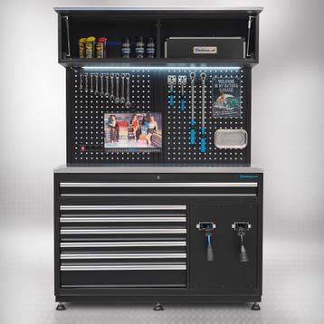Datona Premium werkplaatsinrichting RVS met extra brede, Doe-het-zelf en Bouw, Ophalen of Verzenden, Nieuw
