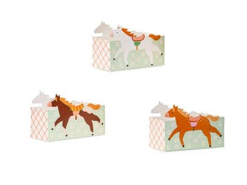 Snack boxes Horses, mix (1 pkt / 3 pc.), Verzenden, Nieuw