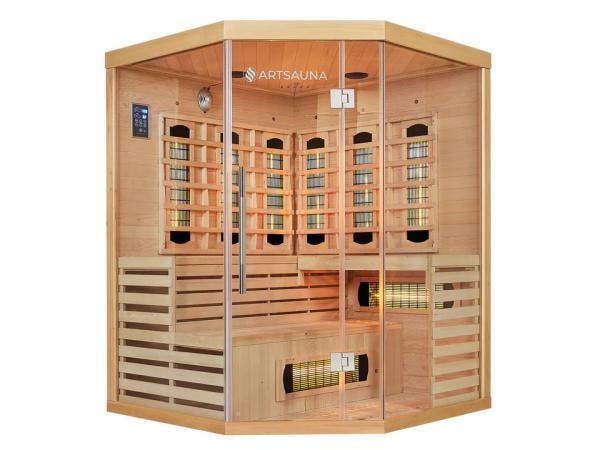 Veiling - Infraroodcabine Kiruna - 150x150-200cm - Dubbele t, Sport en Fitness, Sauna