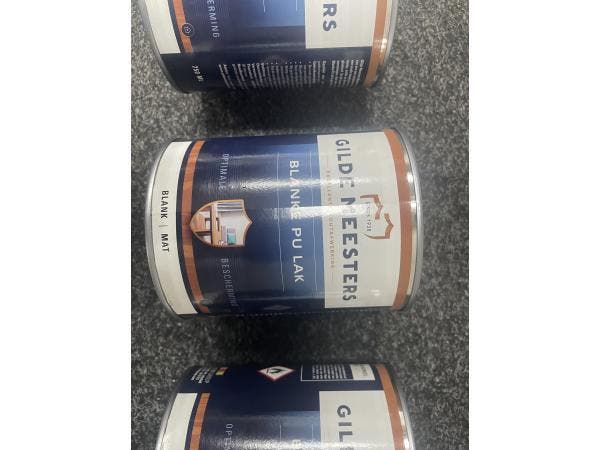 Veiling - 4x Gilde Meesters Blank PU Lak – Slijtvaste Hout, Doe-het-zelf en Bouw, Overige Doe-Het-Zelf en Bouw