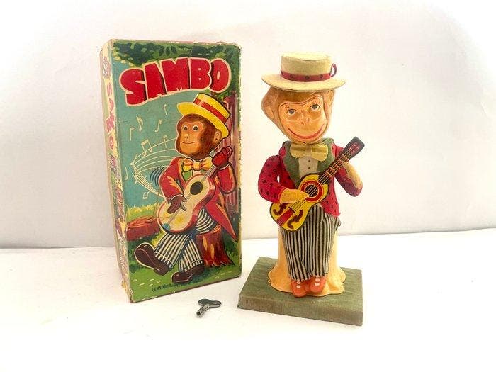 Alps - Jouet en étain - Sambo Toy, Boxed - Japon, Antiek en Kunst, Antiek | Speelgoed