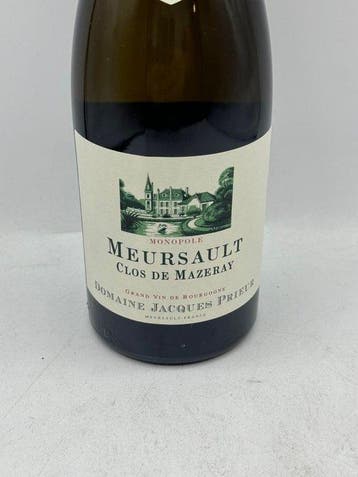 2019 Domaine Jacques Prieur Clos de Mazeray - Meursault -, Nieuw