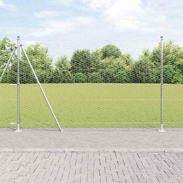 vidaXL zeshoekig gaashek met betonnen voetstuk 100 x 1,5 m, Verzenden