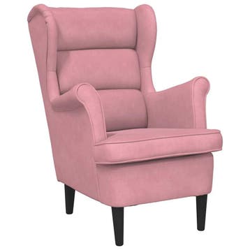 Roze Fluweel Fauteuil | Tweede kansje | OP = OP, Verzenden