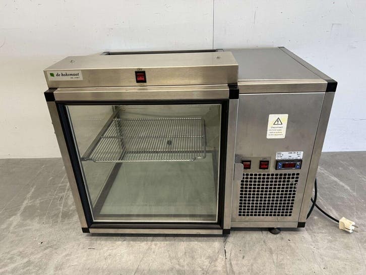 Vitrine en acier inoxydable Réfrigérateur de surface 75,5 cm, Articles professionnels, Horeca | Équipement de cuisine, Envoi