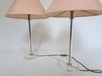 Tafellamp (2) - Plastic, Messing, Textiel, Metaal, Nieuw