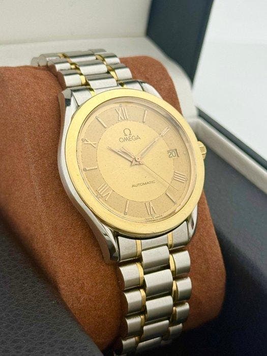 Omega - Gold-Steel Speedmaster Heritage Automatic - 166.0295, Bijoux, Sacs & Beauté, Montres | Hommes