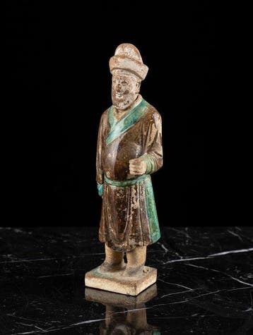 Oud-Chinees, Ming-dynastie Terracotta Sancai-geglazuurde