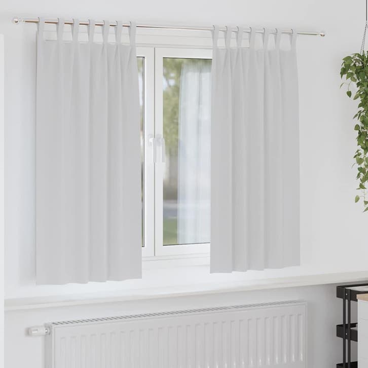 vidaXL Blackout Gordijnen met Ringen 2 st Lichtgrijs 175 x, Maison & Meubles, Ameublement | Rideaux & Stores à lamelles, Envoi