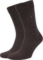 Tommy Hilfiger 2-Pack Sokken Bruin maat 47-49 Heren, Verzenden
