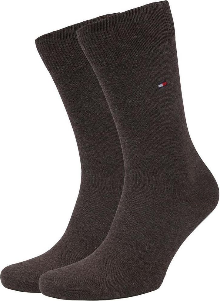 Tommy Hilfiger 2-Pack Sokken Bruin maat 47-49 Heren, Kleding | Heren, Sokken en Kousen, Bruin, Nieuw, Verzenden