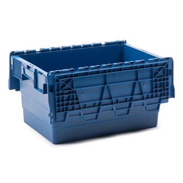 Distributiebak 600x400x320 mm euronorm blauw kunststof, Ophalen of Verzenden, Nieuw
