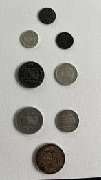Spanje, België. Historic Coin Collection – 8 Coins including, Timbres & Monnaies