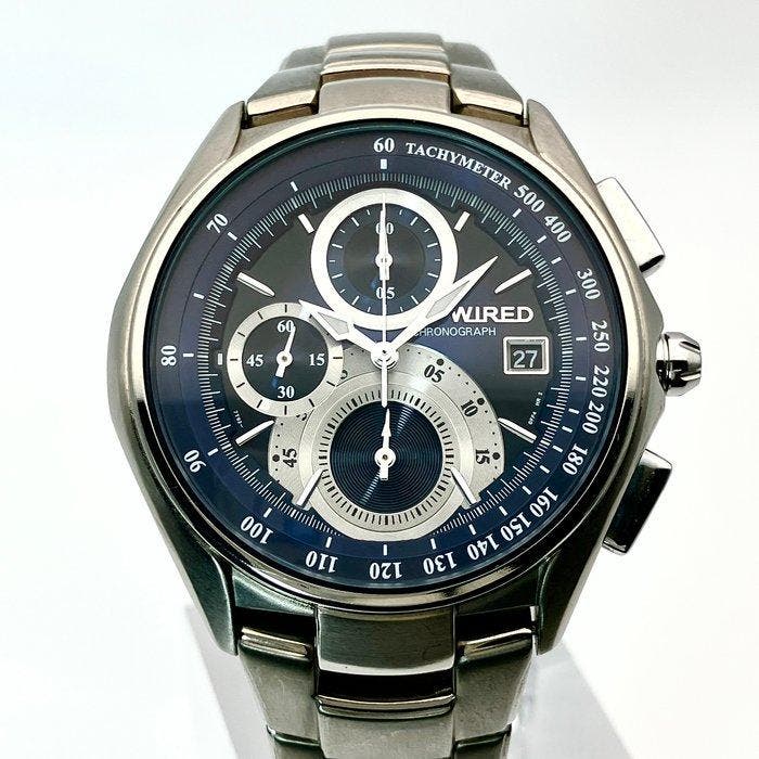 Seiko - WIRED Chronograph - Sans prix de réserve - 7T92-0ER0, Handtassen en Accessoires, Horloges | Antiek