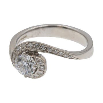 Bague de fiançailles - 18 carats Or blanc - 0.66ct. tw., Bijoux, Sacs & Beauté