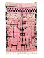Nieuwe Marokkaanse Boujad Tapijt – Mid-Century Modern Stijl, Nieuw