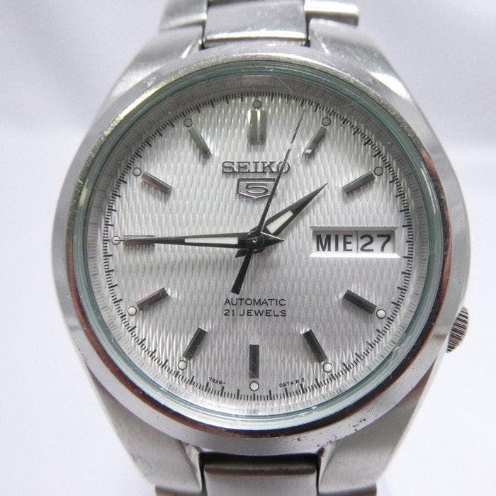 Seiko - Seiko 5 Automatic Day-Date - Zonder minimumprijs -, Handtassen en Accessoires, Horloges | Antiek