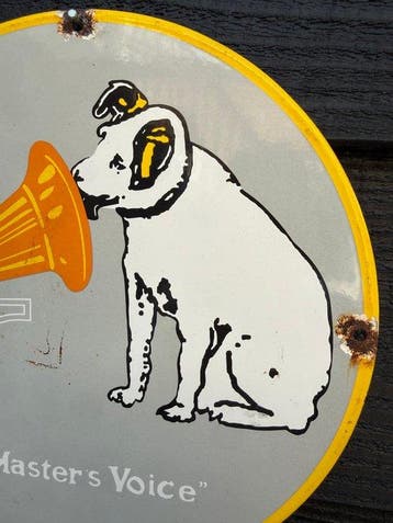 His Masters Voice - La Voix de son maître - Enseigne en