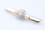 Broche - 18 karaat Geel goud - 1.40ct. tw. Diamant